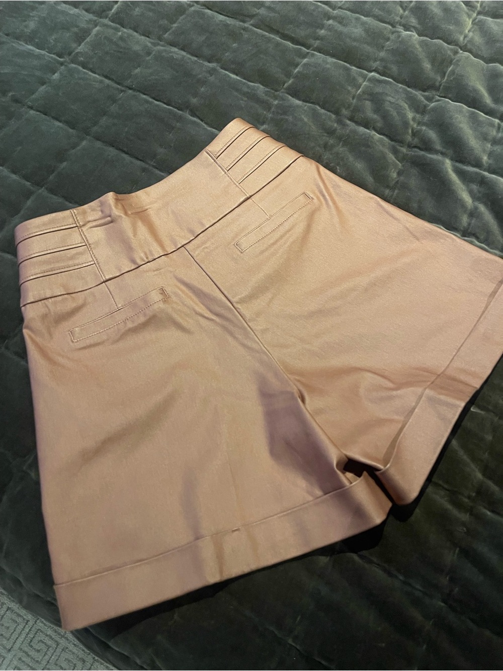 High-Waist Blush Pink Women’s Tailored Shorts